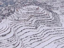 Heavy Snow Hit Yuncheng