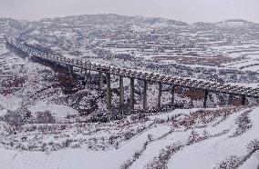 Heavy Snow Hit Yuncheng