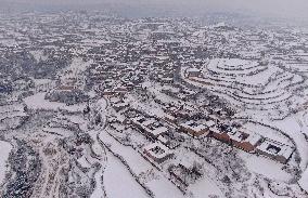 Heavy Snow Hit Yuncheng