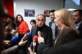 Eric Zemmour And Marion Marechal In The New HQ of Reconquete - Paris