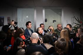 Eric Zemmour And Marion Marechal In The New HQ of Reconquete - Paris