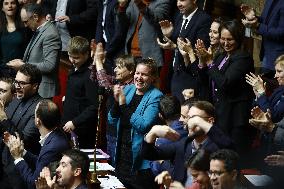 Debate on the draft law to control immigration at the National Assembly - Paris