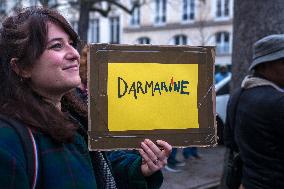 Rally In Paris Against Immigration Law