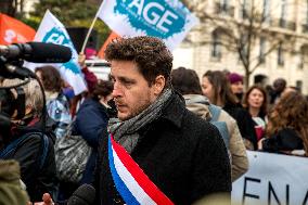 Rally In Paris Against Immigration Law