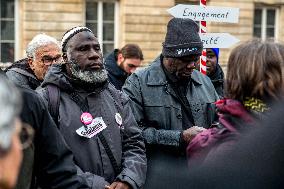 Rally In Paris Against Immigration Law