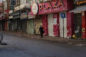 MIDEAST-NABLUS-ISRAEL-HAMAS CONFLICT-GENERAL STRIKE