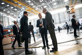 Macron's visit to mark the two years of the France 2030 investment plan - Toulouse