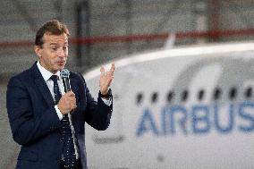 Macron's visit to mark the two years of the France 2030 investment plan - Toulouse