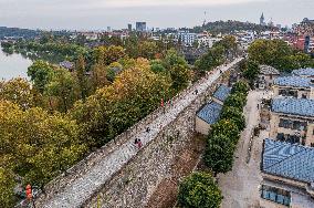 Ancient Ming Dynasty City Wall in Nanjing