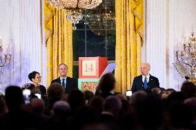 President Joe Biden and Second Gentleman Emhoff Host Hanukkah Reception at WH