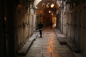 MIDEAST-JERUSALEM-OLD CITY-SHOP CLOSED