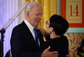 Biden Hosts A Hanukkah Holiday Reception - Washington