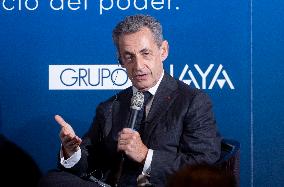 Nicolas Sarkozy Promotes His Book - Madrid