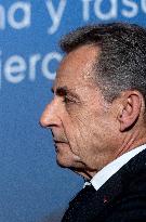 Nicolas Sarkozy Promotes His Book - Madrid