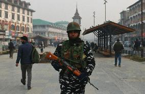 Indian Soldiers Patrol After Supreme Court Decision - Srinagar