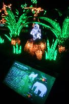 Light Exhibition At The Jardin Des Plantes - Paris