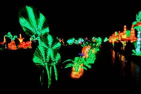 Light Exhibition At The Jardin Des Plantes - Paris