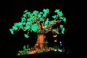 Light Exhibition At The Jardin Des Plantes - Paris