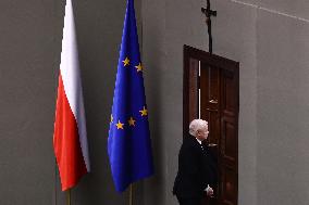 Donald Tusk Delivers His Programme Speech At Polish Parliament