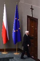 Donald Tusk Delivers His Programme Speech At Polish Parliament