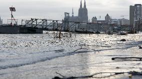 Flood Season Begins In Cologne