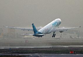 test flight of a Airbus A330-941 in Toulouse