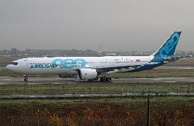 test flight of a Airbus A330-941 in Toulouse