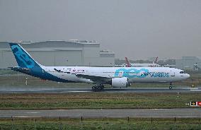 test flight of a Airbus A330-941 in Toulouse