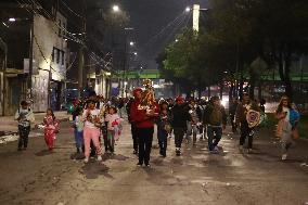 Pilgrims Attend The Basilica Of Guadalupe