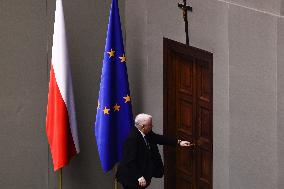 Donald Tusk Delivers His Programme Speech At Polish Parliament