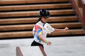 (SP)JAPAN-TOKYO-SKATEBOARDING-STREET SKATEBOARDING WORLD CHAMPIONSHIPS-WOMEN'S QUALIFIER