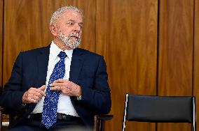 Brazil's President Luiz Inácio Lula Da Silva Unveils Public Bank Investments