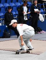 (SP)JAPAN-TOKYO-SKATEBOARDING-STREET SKATEBOARDING WORLD CHAMPIONSHIPS-WOMEN'S QUALIFIER