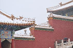 CHINA-BEIJING-PALACE MUSEUM-SNOWFALL (CN)