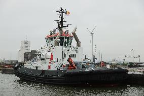 BELGIUM-BRUSSELS-WORLD'S FIRST HYDROGEN-POWERED TUGBOAT