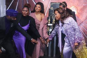 Oprah Winfrey And The Cast Of 'The Color Purple' Light The Empire State Building