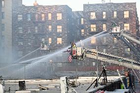 Fire at 231st Street in the Bronx, New York City