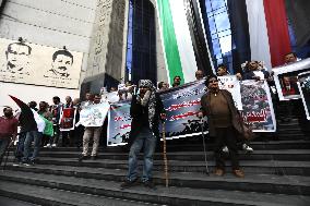 ‏Journalists Syndicate Protest In Support Of Gaza