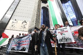 ‏Journalists Syndicate Protest In Support Of Gaza