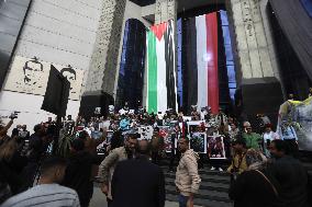 ‏Journalists Syndicate Protest In Support Of Gaza