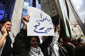 ‏Journalists Syndicate Protest In Support Of Gaza