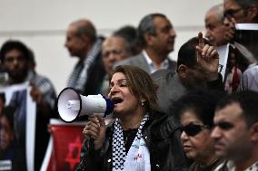 ‏Journalists Syndicate Protest In Support Of Gaza