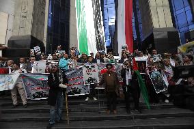 ‏Journalists Syndicate Protest In Support Of Gaza