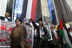 ‏Journalists Syndicate Protest In Support Of Gaza