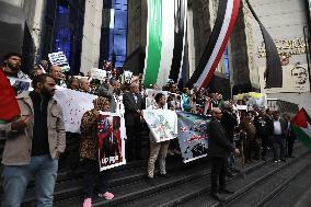 ‏Journalists Syndicate Protest In Support Of Gaza