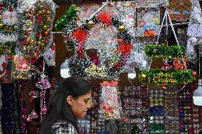 Preparation Of Christmas Celebration In Kolkata.