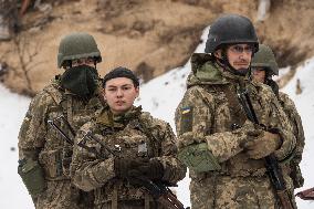 Members Of The Siberian Battalion Of The International Legion Of The Armed Forces Of Ukraine During Military Exercises