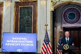 Joe Biden on Infrastructure Advisory Council - Washington