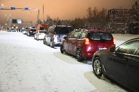 Vaalimaa border station between Finland and Russia