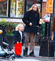 Chloe Sevigny Out With Son - NYC